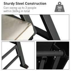 Outsunny Rattan Garden Swing Chair 3-Seater Black 14 Outsunny Rattan Garden Swing Chair 3-Seater Black -OUTSUNNY Store lSUa0917eecc29c57 jpg