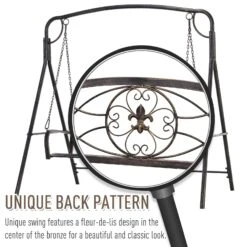 Outsunny Swing Bench - Antique Bronze -OUTSUNNY Store lccd8c17dc4545733 13f107cc ce0f 496b 94a9 ec44ba2a1ad7