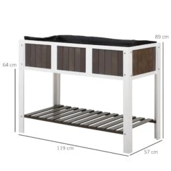 Outsunny Wooden Planter Raised Elevated Garden Bed -OUTSUNNY Store mJL5a517dc49d9c77 f8bcf50c 8416 4665 bca9 f9ccd1c03734