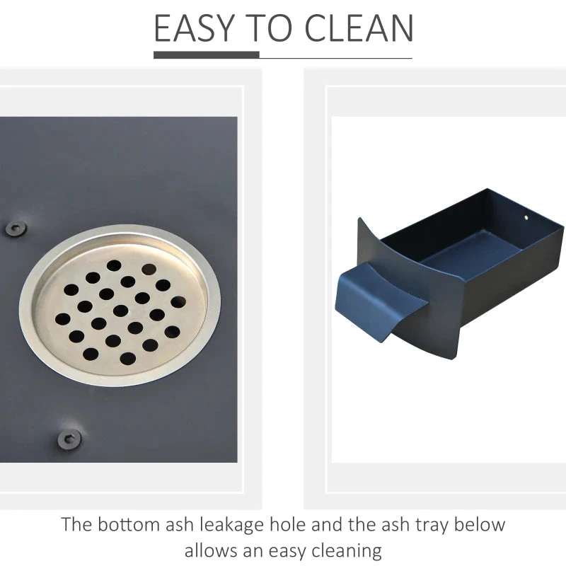 Outsunny Outdoor BBQ With Double Grill And Cutting Board 7 Outsunny Outdoor BBQ With Double Grill And Cutting Board - Image 7