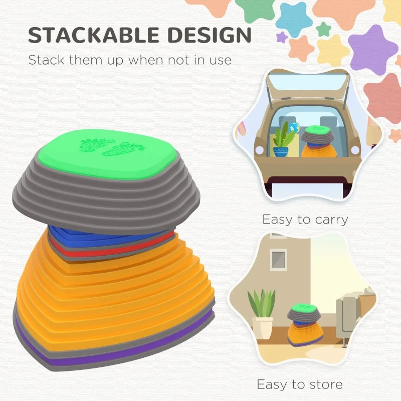 ZONEKIZ Balance Stepping Stones 5 Piece 7 ZONEKIZ Balance Stepping Stones 5 Piece - Image 7