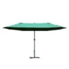Outsunny 4.6 M Double Sided Umbrella Parasol With Cross Base - Dark Green