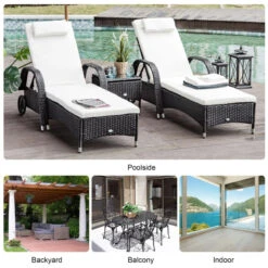 Outsunny Rattan Lounge Set With Side Table - Black -OUTSUNNY Store nZ3b1017eecc29e64 jpg