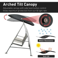 Outsunny Rattan Garden Swing Chair 3-Seater Black 16 Outsunny Rattan Garden Swing Chair 3-Seater Black -OUTSUNNY Store nbqb1017eecc29c57 jpg