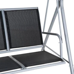 Outsunny-3 Seater Steel Swing Bench - Black -OUTSUNNY Store oZea191859f731260 jpg