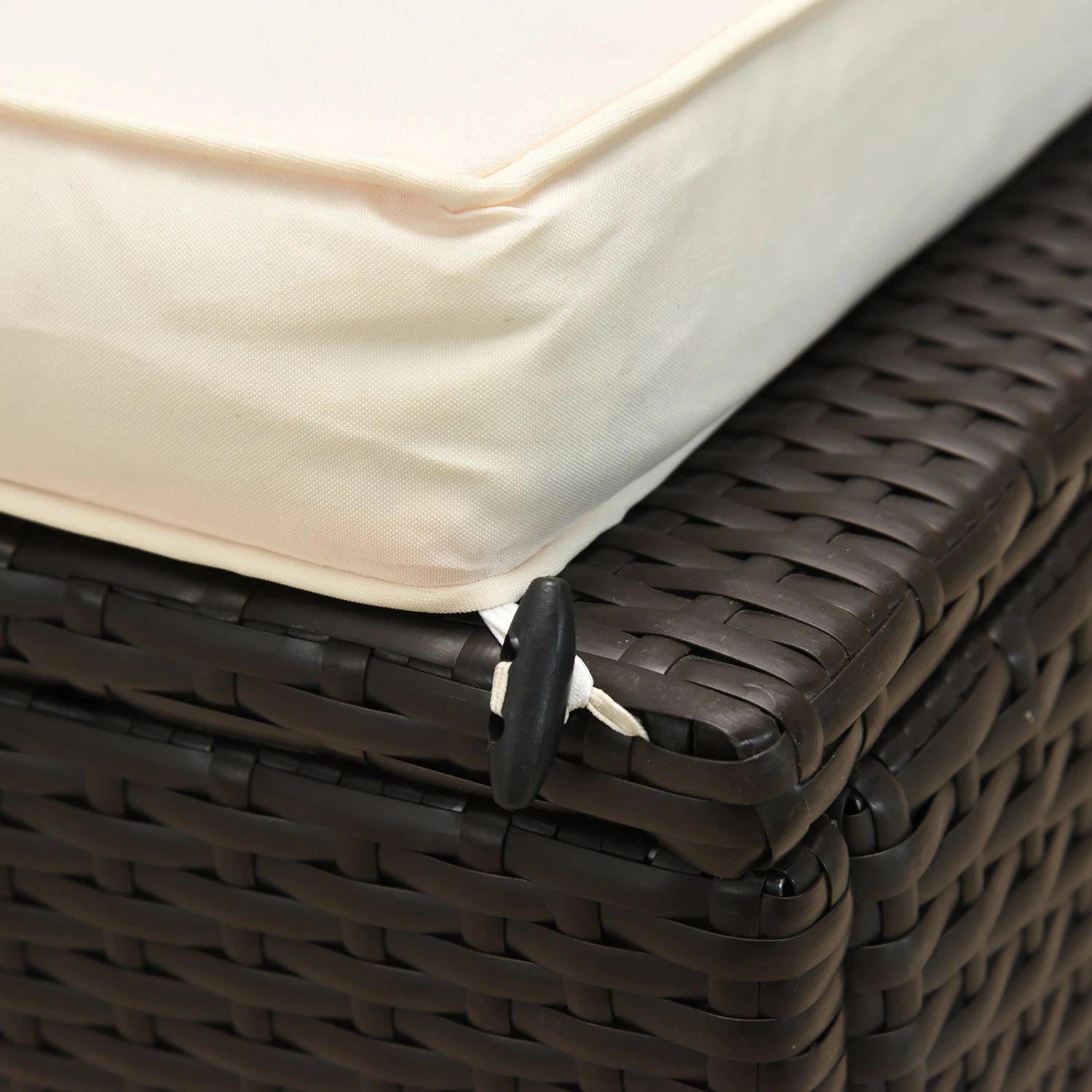 Outsunny Rattan Lounge Set - Natural 8 Outsunny Rattan Lounge Set - Natural - Image 8