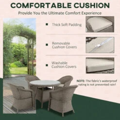 Outsunny Rattan Dining Set 4 Seater - Grey 20 Outsunny Rattan Dining Set 4 Seater - Grey -OUTSUNNY Store pDJ75618041c966ae jpg