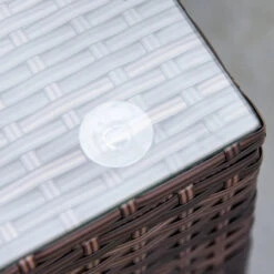 Outsunny Rattan Sofa Set With Chez Lounge And Coffee Table - Brown -OUTSUNNY Store pQKfc91863a7161b8 jpg