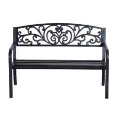 Outsunny Garden Bench - Black -OUTSUNNY Store q3Dec417dc18a3918 76de8088 13b5 4563 8f8d 3f6691ccb112
