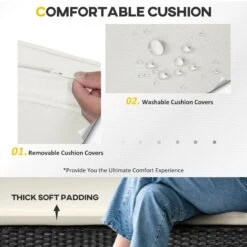 Outsunny 4 Pieces Outdoor PE Rattan Corner Sofa With Cushions - Black -OUTSUNNY Store q4g88c188ff95b870 jpg