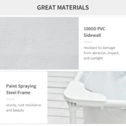 Outsunny Swimming Pool With Steel Frame & Filter 315L X 225W X 75H Cm - Grey -OUTSUNNY Store qee97817dc4f942c5 jpg