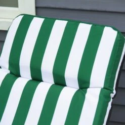Outsunny Set Of 2 Garden Patio Outdoor Sun Recliners Loungers Folding Foldable Multi Position Relaxers Chairs With Cushions Fire Retardant Sponge (Green White) 16 Outsunny Set Of 2 Garden Patio Outdoor Sun Recliners Loungers Folding Foldable Multi Position Relaxers Chairs With Cushions Fire Retardant Sponge (Green White) -OUTSUNNY Store r12d4d17ee2cf0b6e