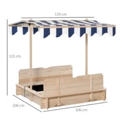 Outsunny Wooden Square Sandpit 106L X 106W X 121H Cm 13 Outsunny Wooden Square Sandpit 106L X 106W X 121H Cm -OUTSUNNY Store r80a1217f2a4aebf9 jpg