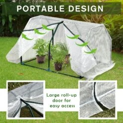 Outsunny 99x71x60cm Mini PVC Cover Steel Frame Greenhouse -OUTSUNNY Store r8Ab1017edc605c99