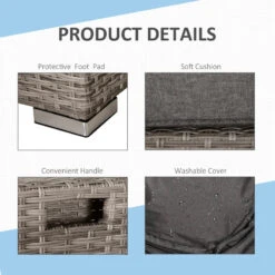 Outsunny Rattan Sofa Set 6 Seater 8 Piece - Grey -OUTSUNNY Store rJu75617eecc294bf jpg