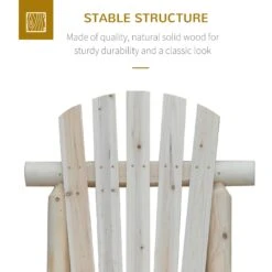 Outsunny Adirondack Chair -Natural Wood -OUTSUNNY Store rV647c17dc1aee36b e67b7da5 2065 4148 a7d2 3fe9c90d8727