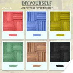 Outsunny Interlocking Deck Tile - 27 Piece -OUTSUNNY Store sFNa2617dc4420caa a2073a5a c9c9 4b2c b7de ae1a4e552cdd