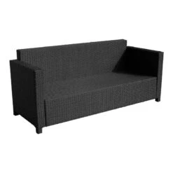 Outsunny Rattan Sofa 3 Seater - Black -OUTSUNNY Store shDdaa181099f1b77 jpg