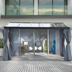 Outsunny Outdoor Lean To Pergola Gazebo 4 X 3m - Grey 23 Outsunny Outdoor Lean To Pergola Gazebo 4 X 3m - Grey -OUTSUNNY Store syv6ff17f62ef8c92 jpg