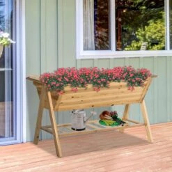 Outsunny Wooden Planter Garden Raised Bed -OUTSUNNY Store tsD9a917dc30abe72 1206bfcf 4ee9 4e08 82b9 fe7a6955e7fd