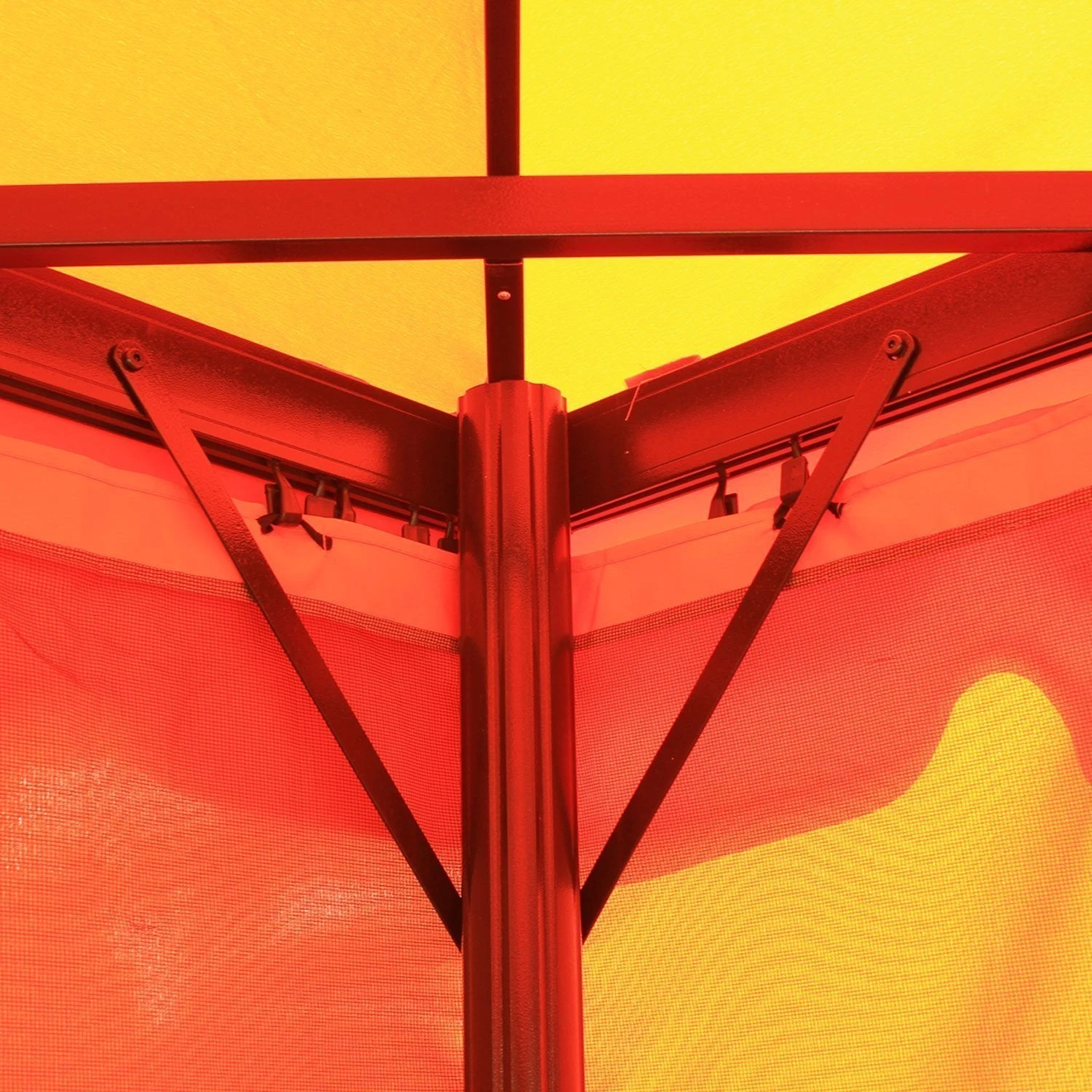 Outsunny Garden Gazebo - Orange 7 Outsunny Garden Gazebo - Orange - Image 7