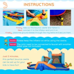 Outsunny Bouncy Castle With Paddling Pool And Sprinkler - Narwhals 16 Outsunny Bouncy Castle With Paddling Pool And Sprinkler - Narwhals -OUTSUNNY Store u4bb10185b972e33d jpg