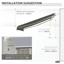 Outsunny Retractable Awning 2.5m X 2m - Grey -OUTSUNNY Store vL23d617f62ef8cd7 jpg