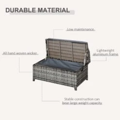 Outsunny Rattan Storage Bench Grey 13 Outsunny Rattan Storage Bench Grey -OUTSUNNY Store vZfb1017eecc29dcc