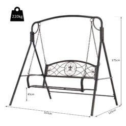 Outsunny Swing Bench - Antique Bronze -OUTSUNNY Store vx07d917dc4545733 e7139df5 d1c3 4520 af7a de6ca17b544c
