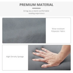 Outsunny Set Of 2 Lounger Cushions - Dark Grey -OUTSUNNY Store wxS88c186cc9c13d1 jpg