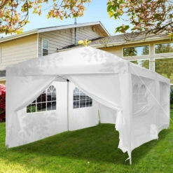 Outsunny Gazebo 3m X 6m - White -OUTSUNNY Store xFPc2e17e906a8828 jpg