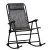 Outsunny Rocking Chair Folding - Grey