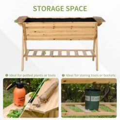 Outsunny Wooden Planter Garden Raised Bed -OUTSUNNY Store y0z10117dc30abe72 06b54886 66dd 4239 a389 6481e10c86b4