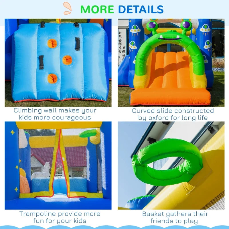 Outsunny Bouncy Castle Alien Design 7 Outsunny Bouncy Castle Alien Design - Image 7
