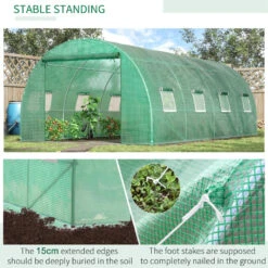 Outsunny Greenhouse Tunnel 6 X 3 M - Green 15 Outsunny Greenhouse Tunnel 6 X 3 M - Green -OUTSUNNY Store zbA88c17f0653fc54 jpg