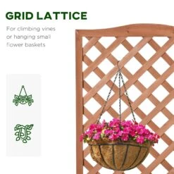 Outsunny Garden Wooden Planter Box With Trellis Lattice Flower Raised Bed 76x36x170cm 12 Outsunny Garden Wooden Planter Box With Trellis Lattice Flower Raised Bed 76x36x170cm -OUTSUNNY Store zgd88c17ee2cf0f22 1c0d93d3 d1e0 4628 872d 6b735b9af8ca
