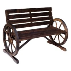 Outsunny Garden Bench - Brown